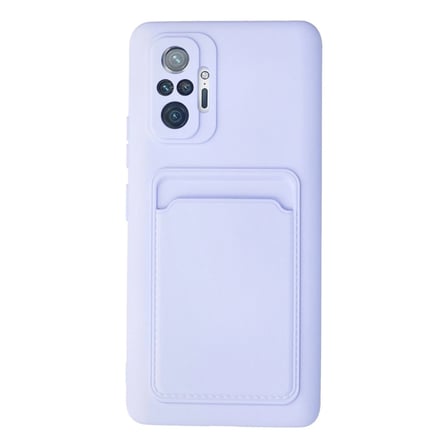 Xiaomi Redmi Note 10 Pro Kılıf Kelvin Kartvizitli Silikon - Lila