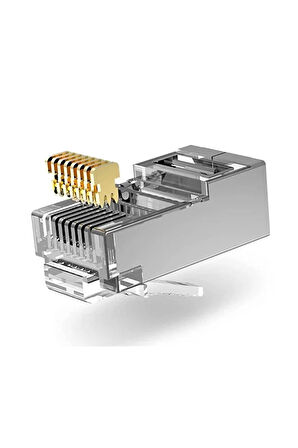70 Adet Yeni Nesil Metal 3 Micron Gold Plated Cat5/Cat6 RJ45 Konnektörü 8P8C Ethernet Kablo Ucu Jack