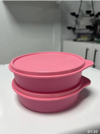 Tupperware Bombom 500 Ml PEMBE  2 Adet