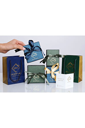 8 Ayar Damla Taşlı Tektaş Altın Yüzük