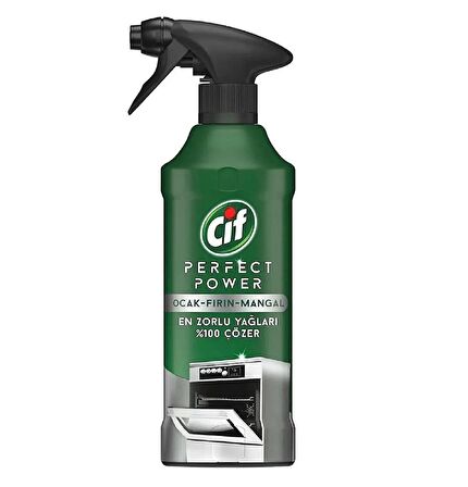 Cif Power Perfect Fırın Ocak Mangal için Sprey Temizleyici 435 ml