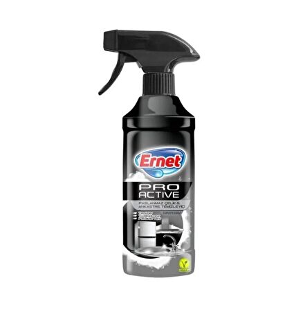 Ernet Pro Actıve Paslanmaz Çelik Yüzey & Ankastre Temizleyici 435 ml