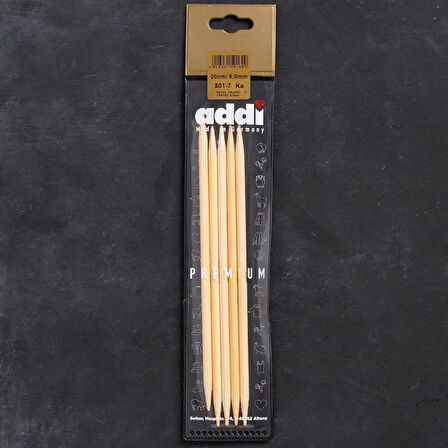 Addi Bambus 6Mm 20Cm Bambu Çorap Şişi - 501-7