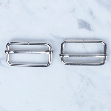 Loren Gümüş Metal Toka Sürgülü 2 Li Paket