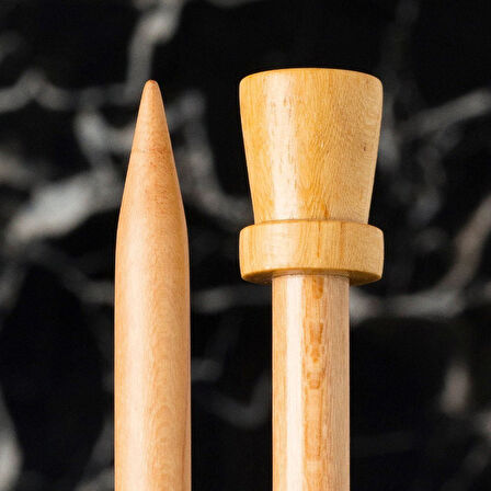 La Mia Whitewood 8 Mm 36 Cm Ahşap Örgü Şişi