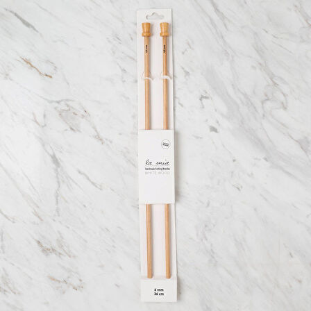La Mia Whitewood 6 Mm 36 Cm Ahşap Örgü Şişi