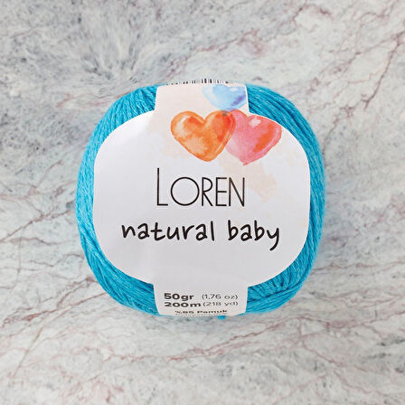 Loren Baby Turkuaz El Örgü İpi - R091 - 33934