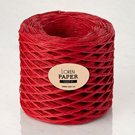 Loren Paper Bordo Kağıt İpi - Rh06