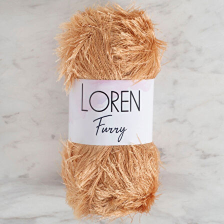 Loren Furry Bej El Örgü İpi - Rf0054 - 34061