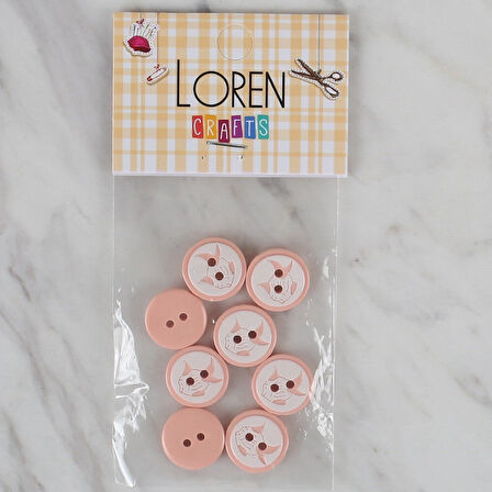 Loren Crafts Somon 8 Li Balık Düğme - 569