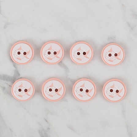 Loren Crafts Somon 8 Li Balık Düğme - 569