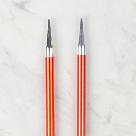 Loren Rythm 6Mm Kırmızı Renkli Metal Örgü Şişi