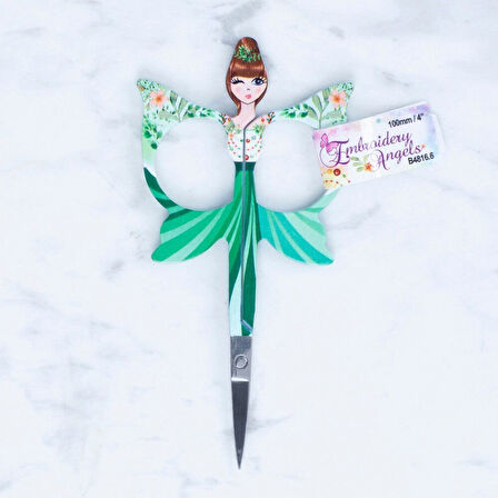 Loren Modelli Desenli Makas Yeşil - B4816.