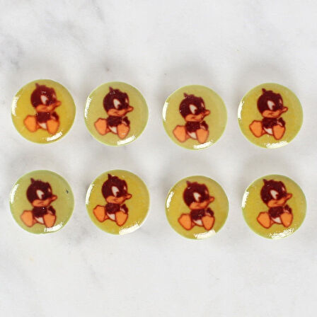 Loren Crafts 8'Li Ördek Düğme - 1204