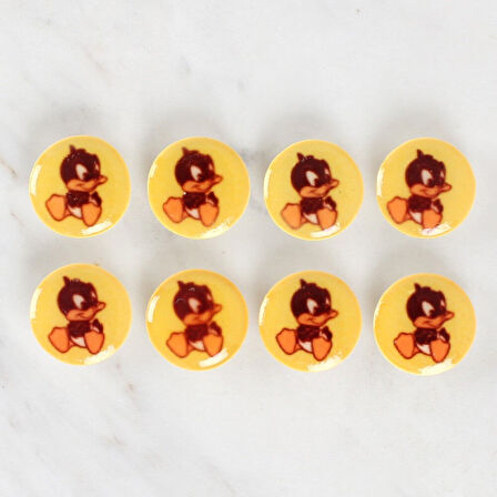 Loren Crafts 8'Li Ördek Düğme - 1210