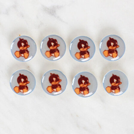 Loren Crafts 8'Li Ördek Düğme - 1211