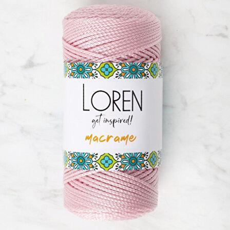 Loren Macrame Toz Pembe El Örgü İpi - Rm 072 - 34343
