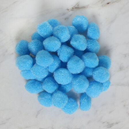 Loren Crafts 2 Cm 100 Adet Mavi̇ Ponpon