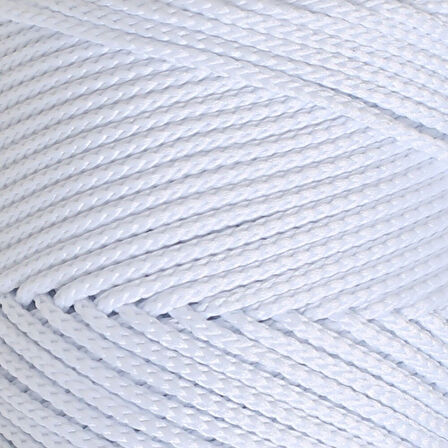 Loren Polyester Macrame Optik Beyaz El Örgü İpi - Lm001 - 34426