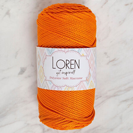 Loren Polyester Macrame Turuncu El Örgü İpi - Lm011 - 34430