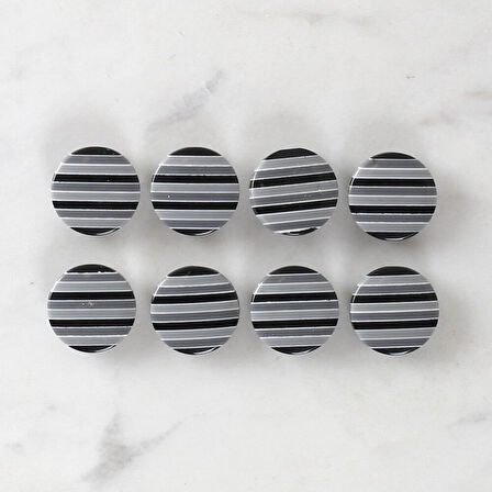 Loren Crafts 8'Li Desenli Düğme - 1098