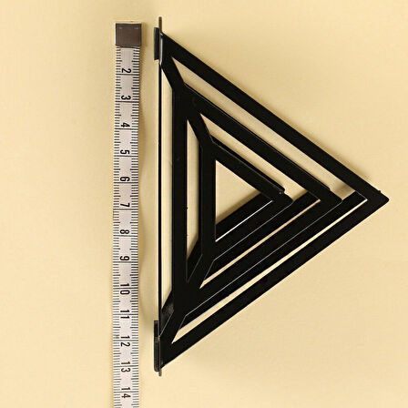 Loren Prizma Siyah Metal Peçetelik