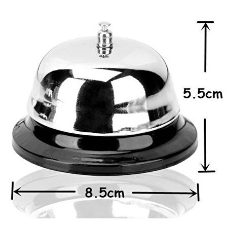 Buffer® Masaüstü Dekoratif Otel Resepsiyon Görevli Çağırma Zili Çanı