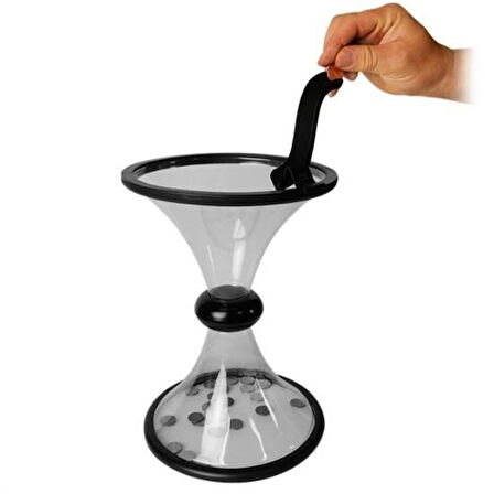 Buffer® Eğlenceli Huni Şeklinde İlginç Şeffaf Para Biriktirme Kumbarası