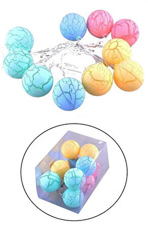 Buffer® Dekoratif Minik 10 Toplu Ledli Dekoratif Dolama Renkli Led