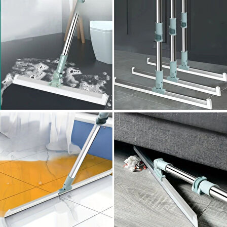 Buffer® Teleskopik Oynar Başlıklı Cam,Zemin Silme Aparatı Çekçek