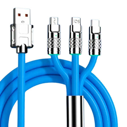 Buffer®Kutulu 3 Şarj Aleti 1 Arada Çinko Alaşım Hızlı Şarj Kablosu 3 In 1