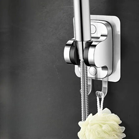 Buffer® Kendiliğinden Güçlü Yapışkanlı Askılı Duş Başlık Tutucu