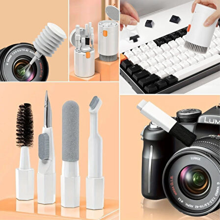 Buffer® 20 Parça Çok Fonksiyonlu Bilgisayar Temizleme Seti Klavye Cep Telefonu Kablosuz Kulaklık Tem