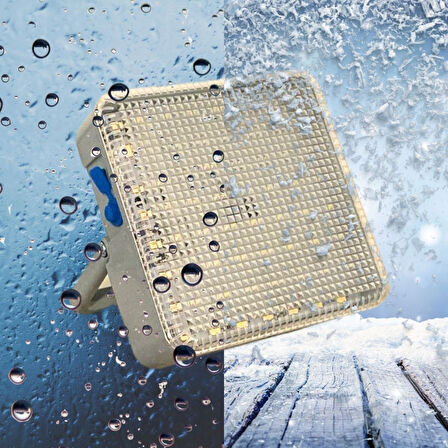 Buffer® Dış Mekan Ve Kamp İçin Usb İle Şarj Olan 4 Farklı Işık Modlu Güçlü Projektör Lamba 200W 3600