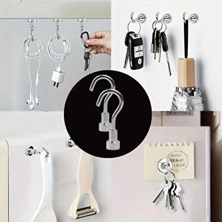 Buffer® Güçlü Manyetik Mutfak,Banyolar İçin Çok Amaçlı 2'Li Magnet Askı