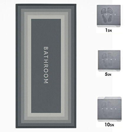 Buffer® Sihirli Süper Su Emici Kaymaz Tabanlı Uzun Paspas 40*120 Cm