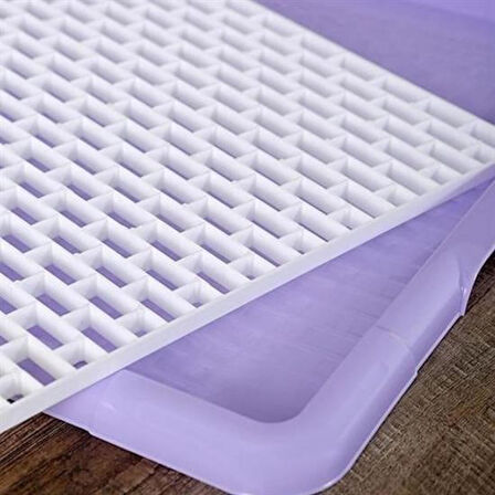 Pratik Lavabo Tezgah Üstü Bulaşık Kurutmalığı Süzmatik 22X40 Cm