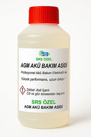 Agm Akü Bakım Asidi, Agm Akü, Akü Bakım Asidi, Akü Suyu, Start-Stop Akü, Efb Akü