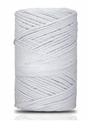 Pamuk Makrome 2 Mm Beyaz
