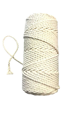 Pamuk Büklüm 3 Mm İp Krem