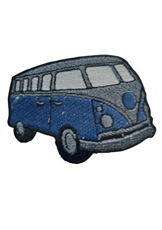 Aplike Ütü İle Yapışan Otobüs - Gri Arma 4X2 Cm