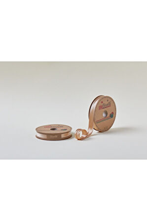 Biye Saten Katlı 080 Koyu Bej 2 Cm 25 Metre %100 Polyester