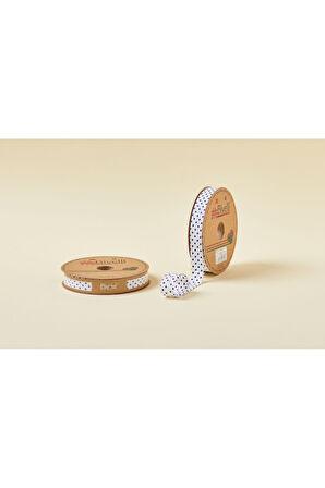 Biye Puanlı Katlı B08 Lacivert 2 Cm 25 Metre %65 %35 Polyester