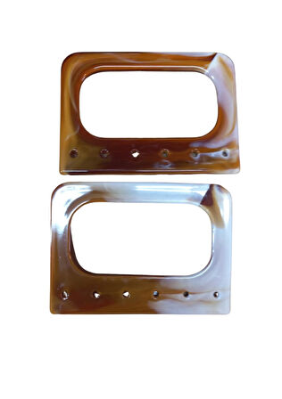 Çanta Sapı Akrilik Kare Delikli 12 Cm