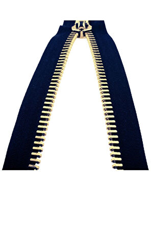 Demir Dişli Çanta Fermuarı En 3 Cm Petrol Mavisi