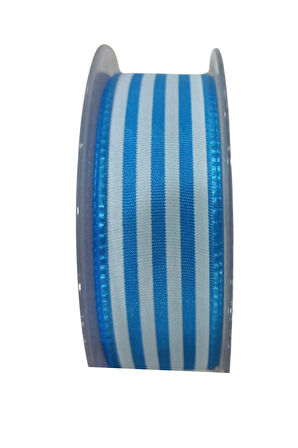 Tafta Çizgi Desen Kurdele 25 Mm 2 Metre