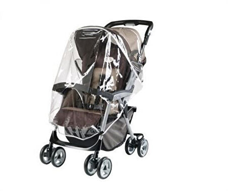 Buffer® Bebek Arabası Puset Şeffaf Yağmurluk Rüzgar Engelleyici Muşamba