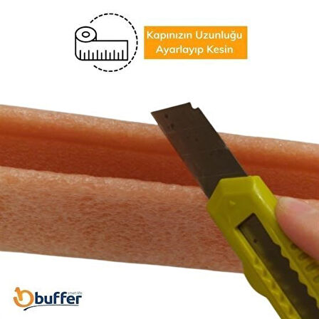Buffer® 4 Adet Kapı Toz Rüzgar Önleyici Isı Yalıtımı Sağlayan Sızdırmaz Strafor