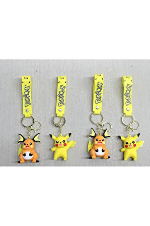 Pikachu Silikon Anahtarlık | Karakter Figürü Alk4252 | Lisinya
