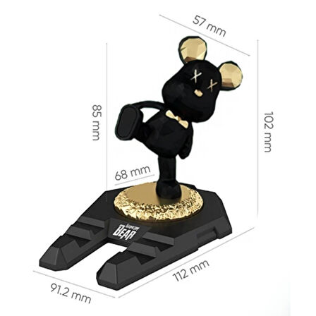 Buffer® Ayıcıklı Telefon Ve Tablet Standı Masa Üstü Telefon Ve Tablet Tutucu Aparatı